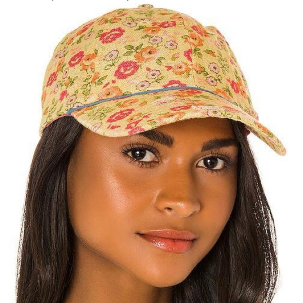 Love shack Fancy adorable yellow floral hat